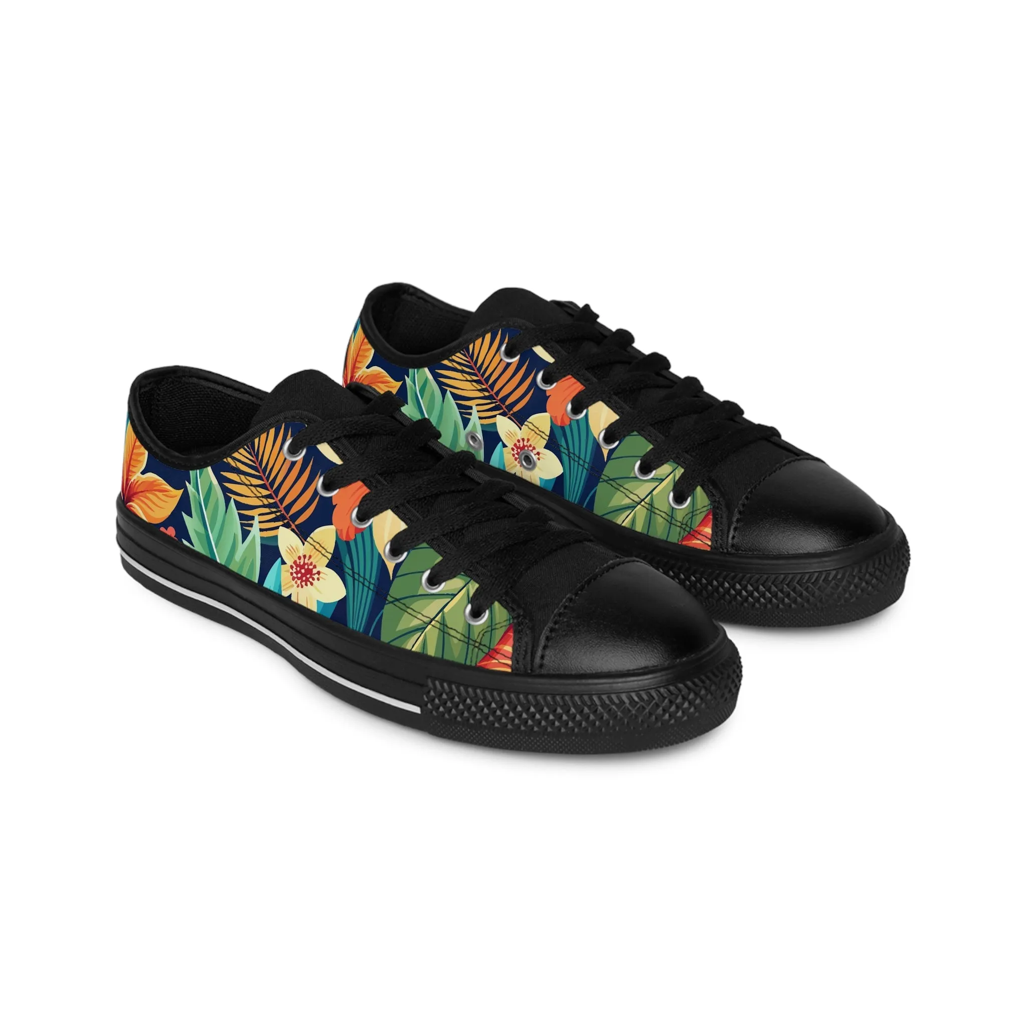 Abstract Colorful Plants Men's Sneakers