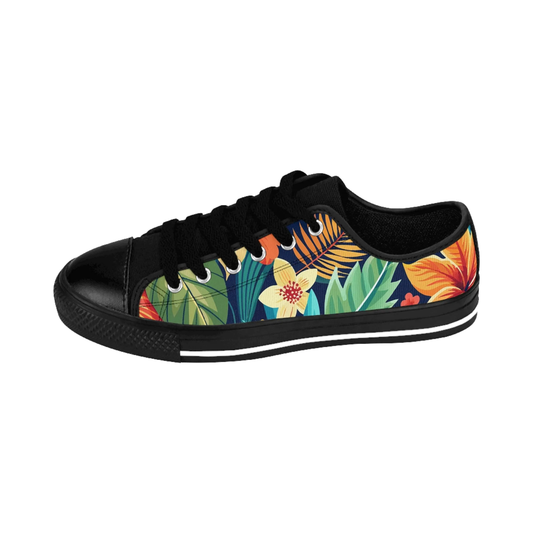 Abstract Colorful Plants Men's Sneakers