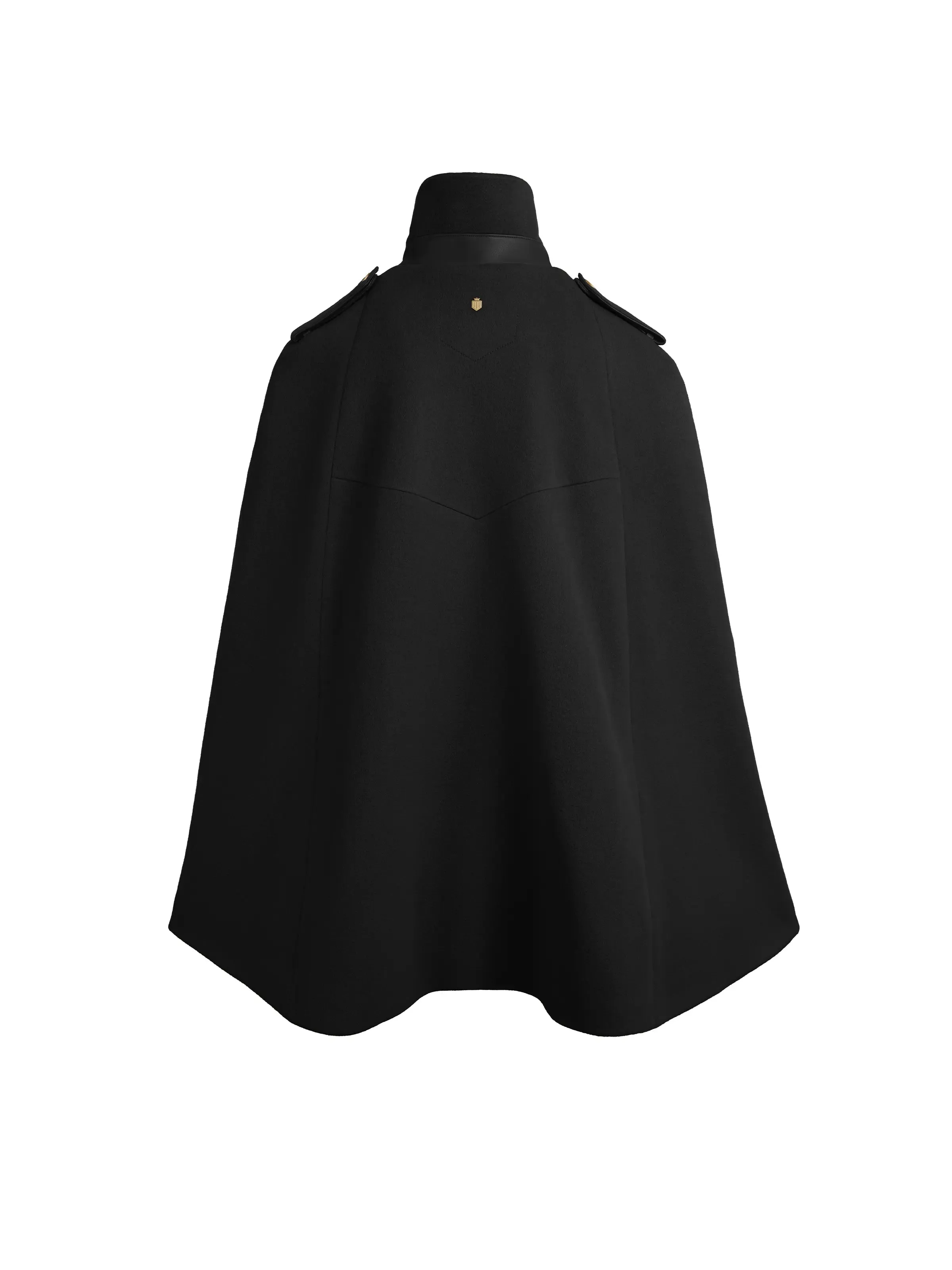 Ada Cape - Black Wool