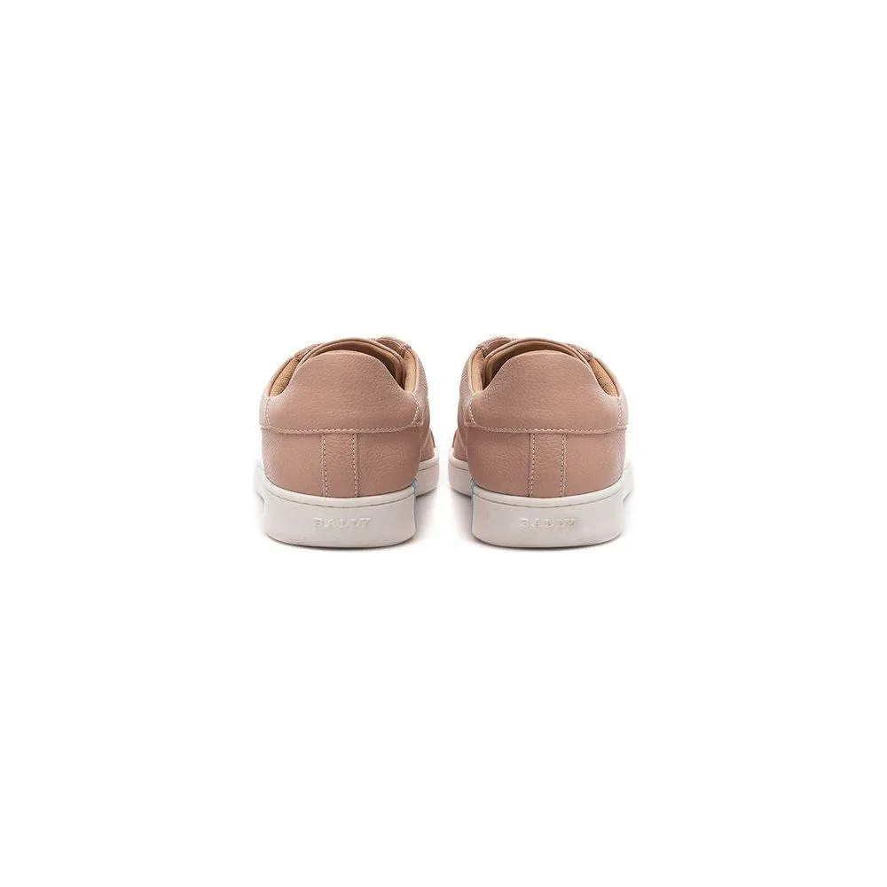 Bally Elegant Pink Leather Sneakers