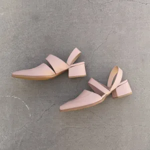 Bermuda - Light Nude Leather Mules