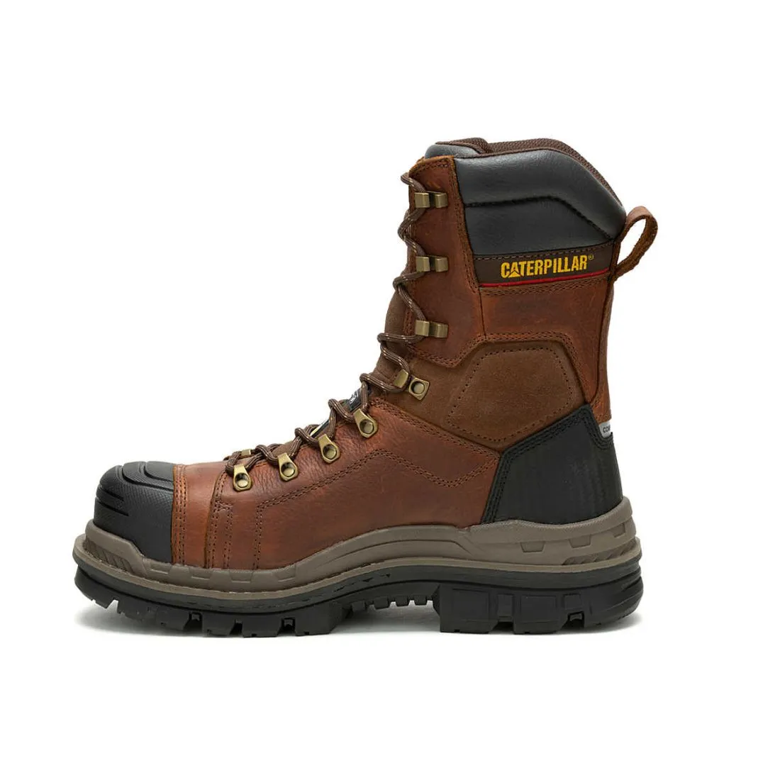 CAT Hauler XL Men's 8" Composite Toe Work Boot 725891 - Brown