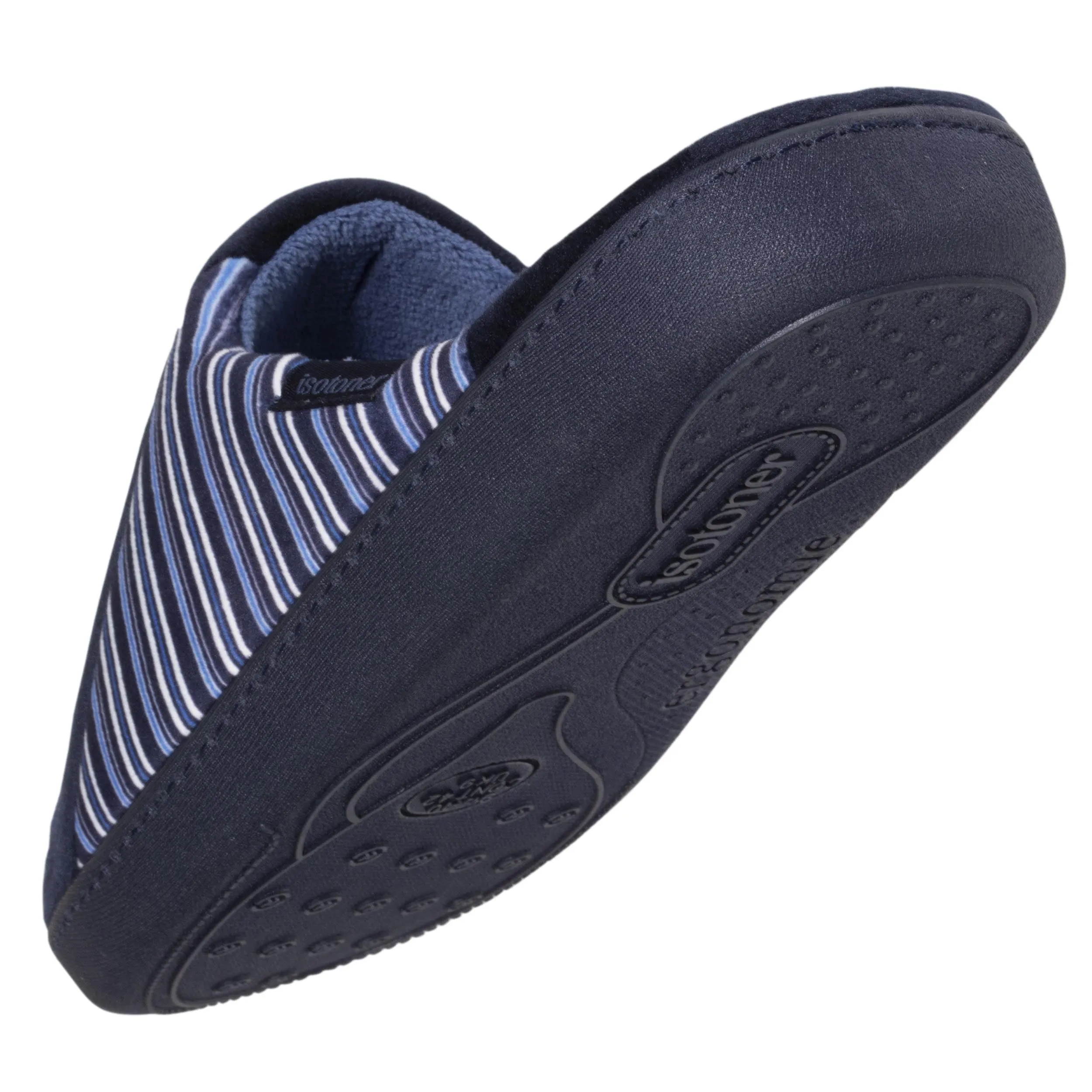 Chaussons mules Homme Marine rayures