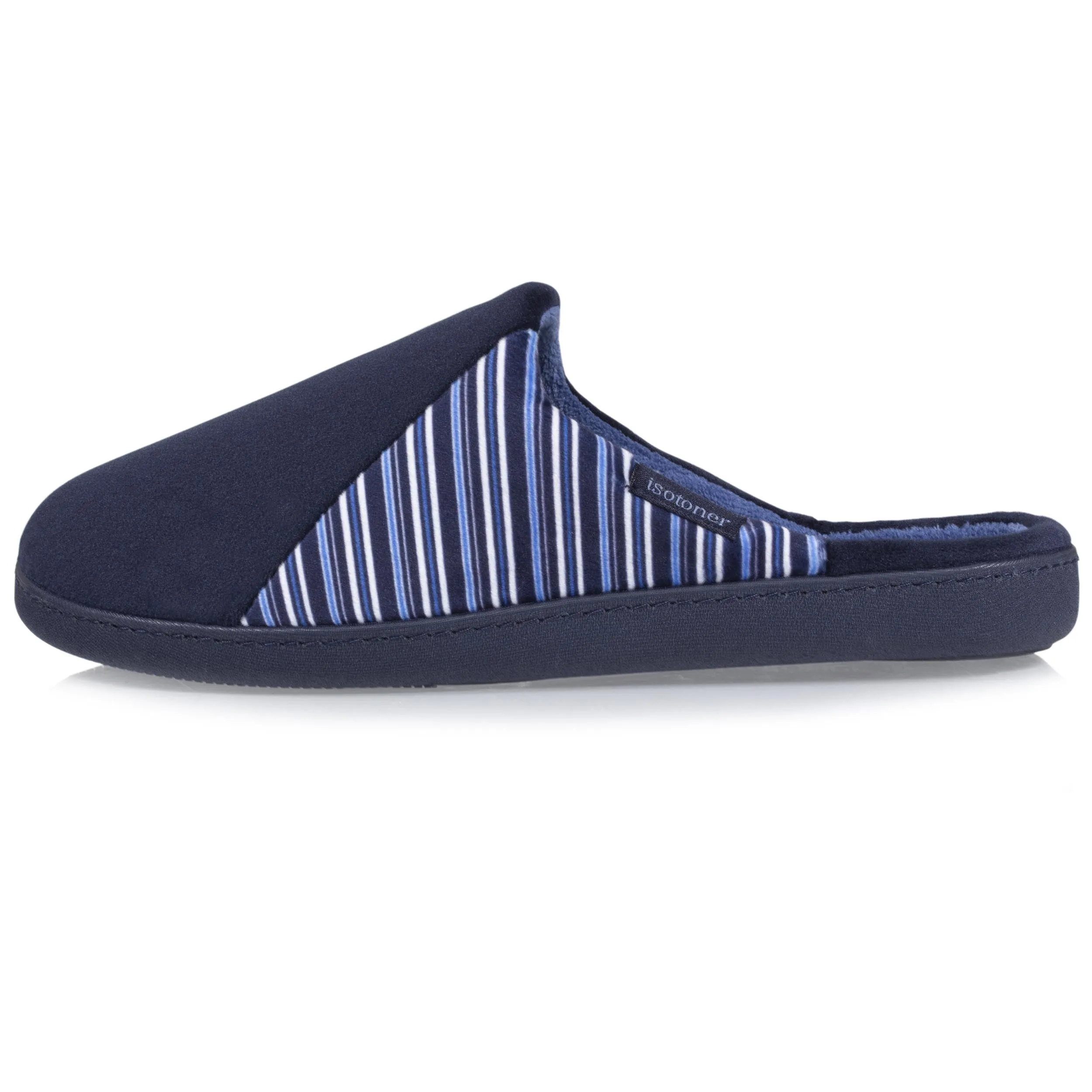 Chaussons mules Homme Marine rayures