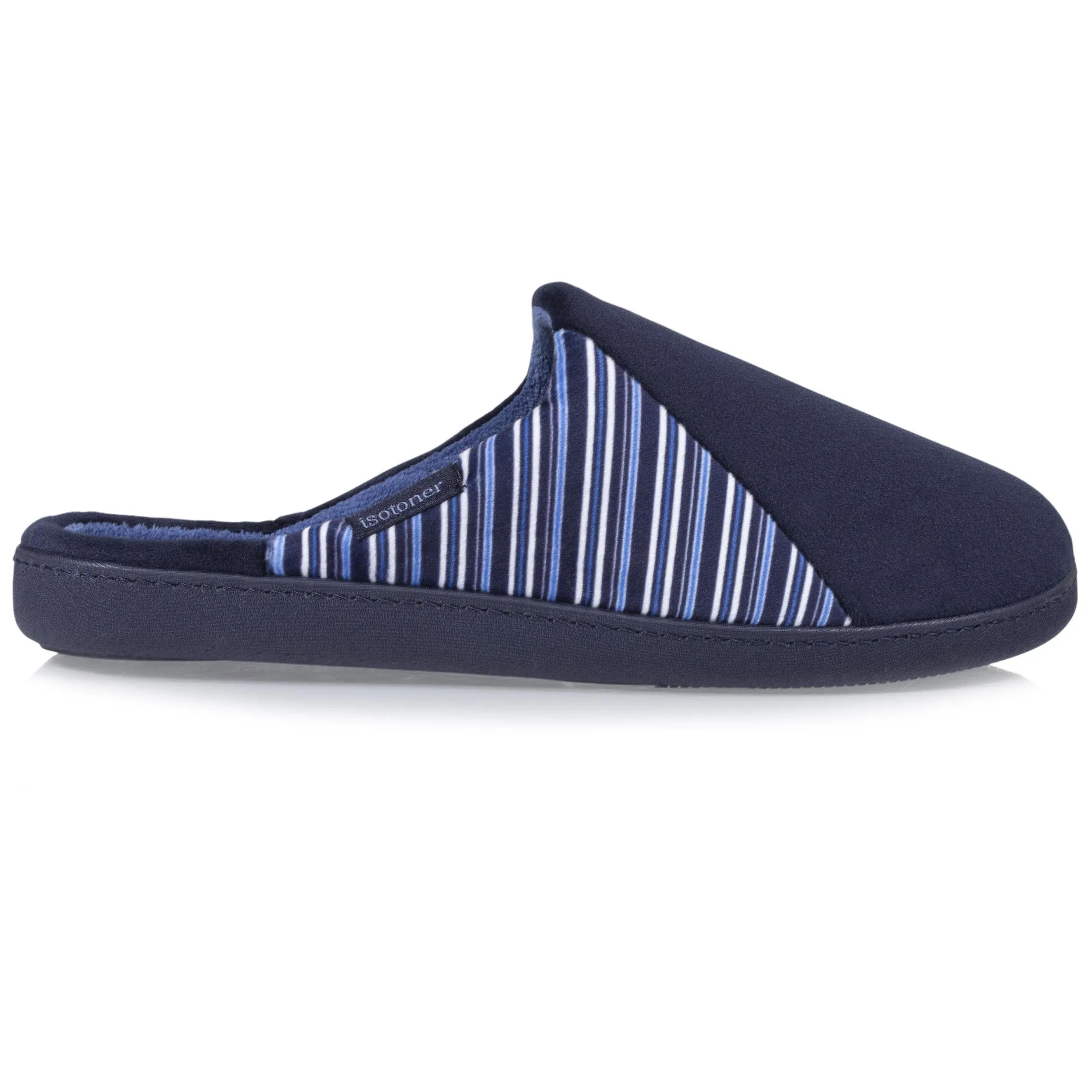 Chaussons mules Homme Marine rayures