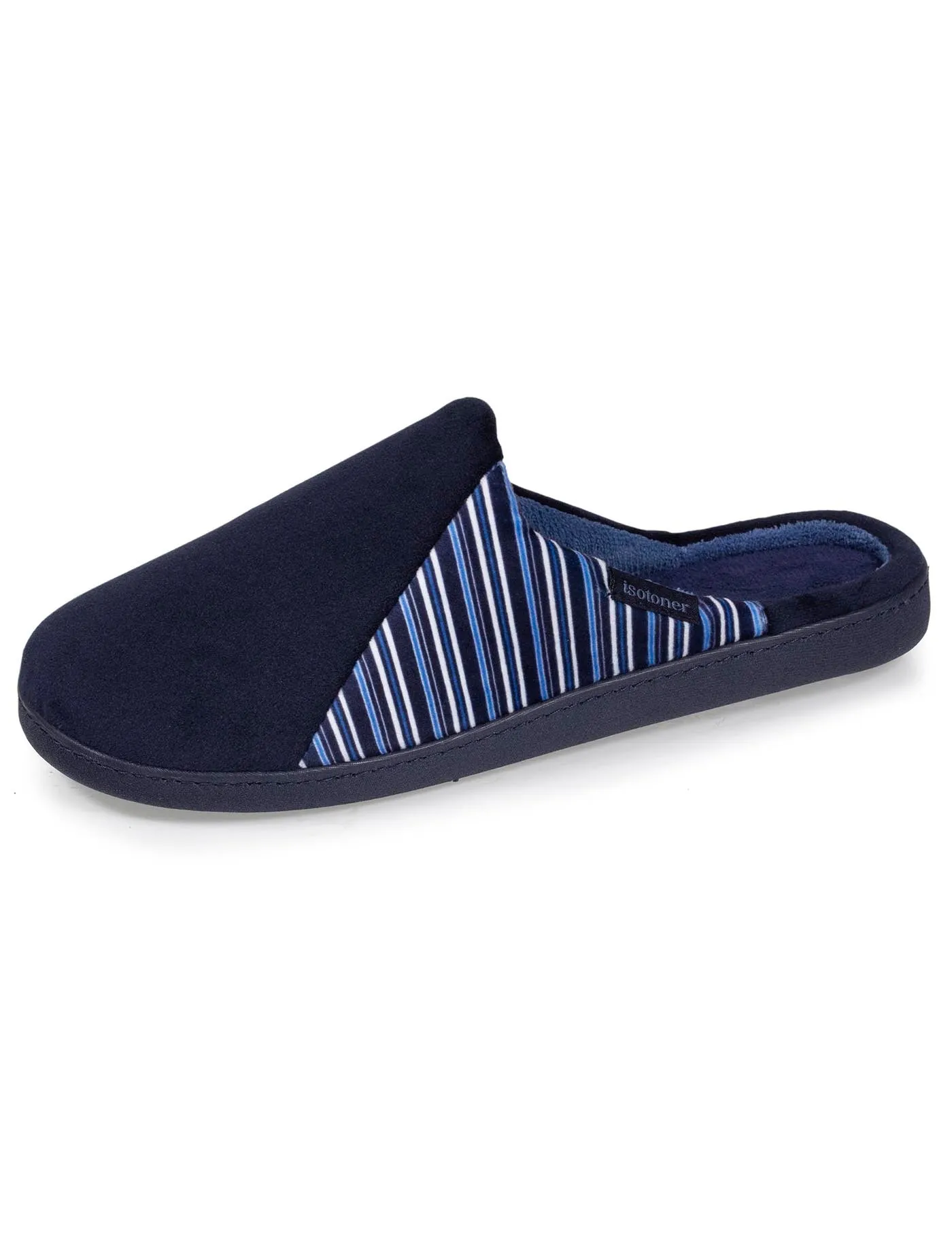 Chaussons mules Homme Marine rayures