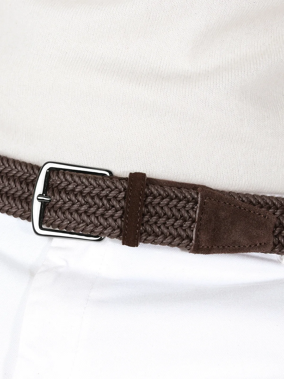 Chocolate Waxed Cotton Belt