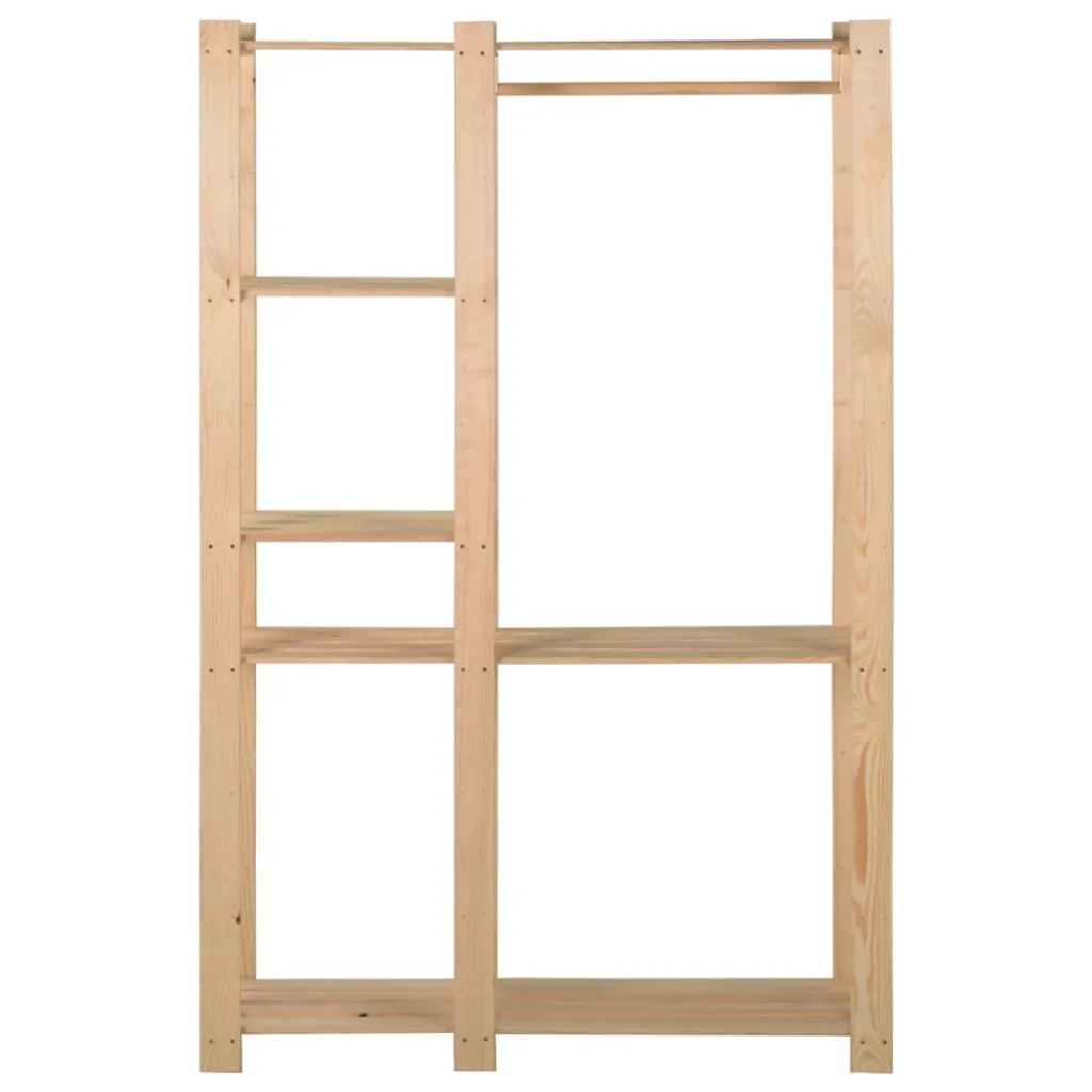 Clothes Rack 110x38x170 cm Solid Pinewood