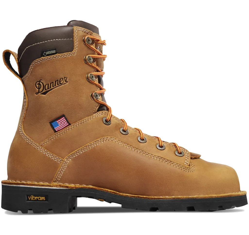 DANNER QUARRY MEN’S 8 INCH USA MADE ALLOY SAFETY TOE WORK BOOT T