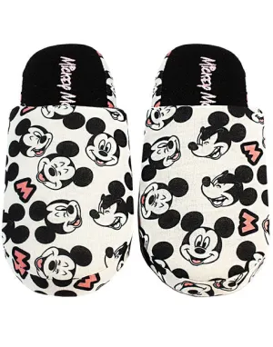 Disney Mickey Mouse Women's Slippers - All Over Print Ladies Shoes