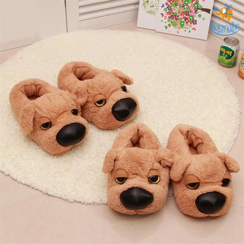 Doggo Plush Slippers (UK Size 3 - 7)