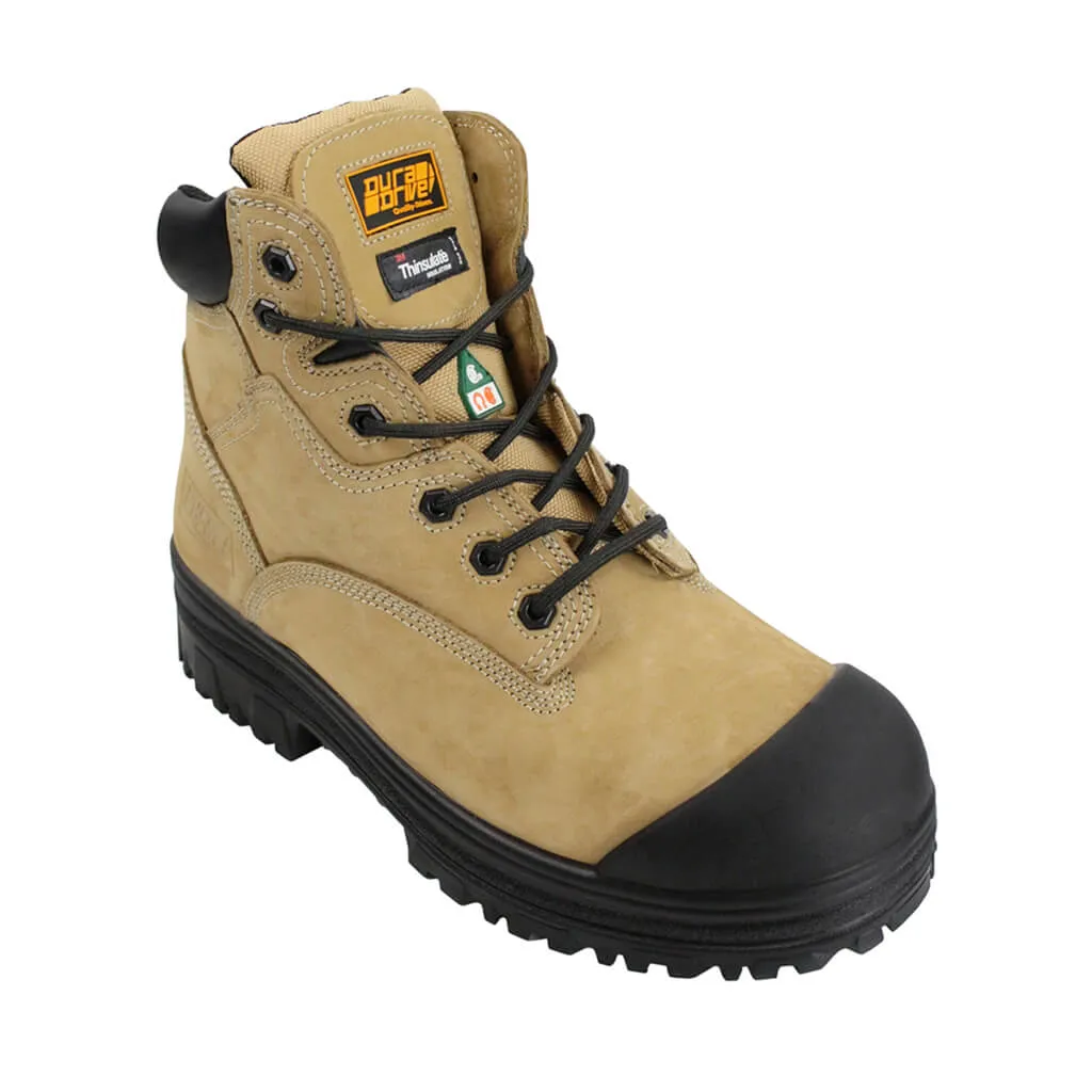 DuraDrive Men's CSA TUNDRA 8 in. Composite Toe Metal Free Cow Nubuck Insulated Work Boots