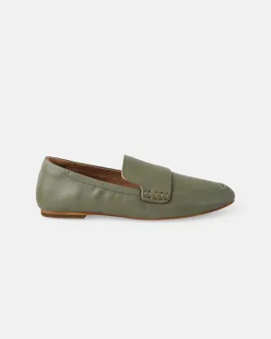 Dutch Leather Loafer - Olive