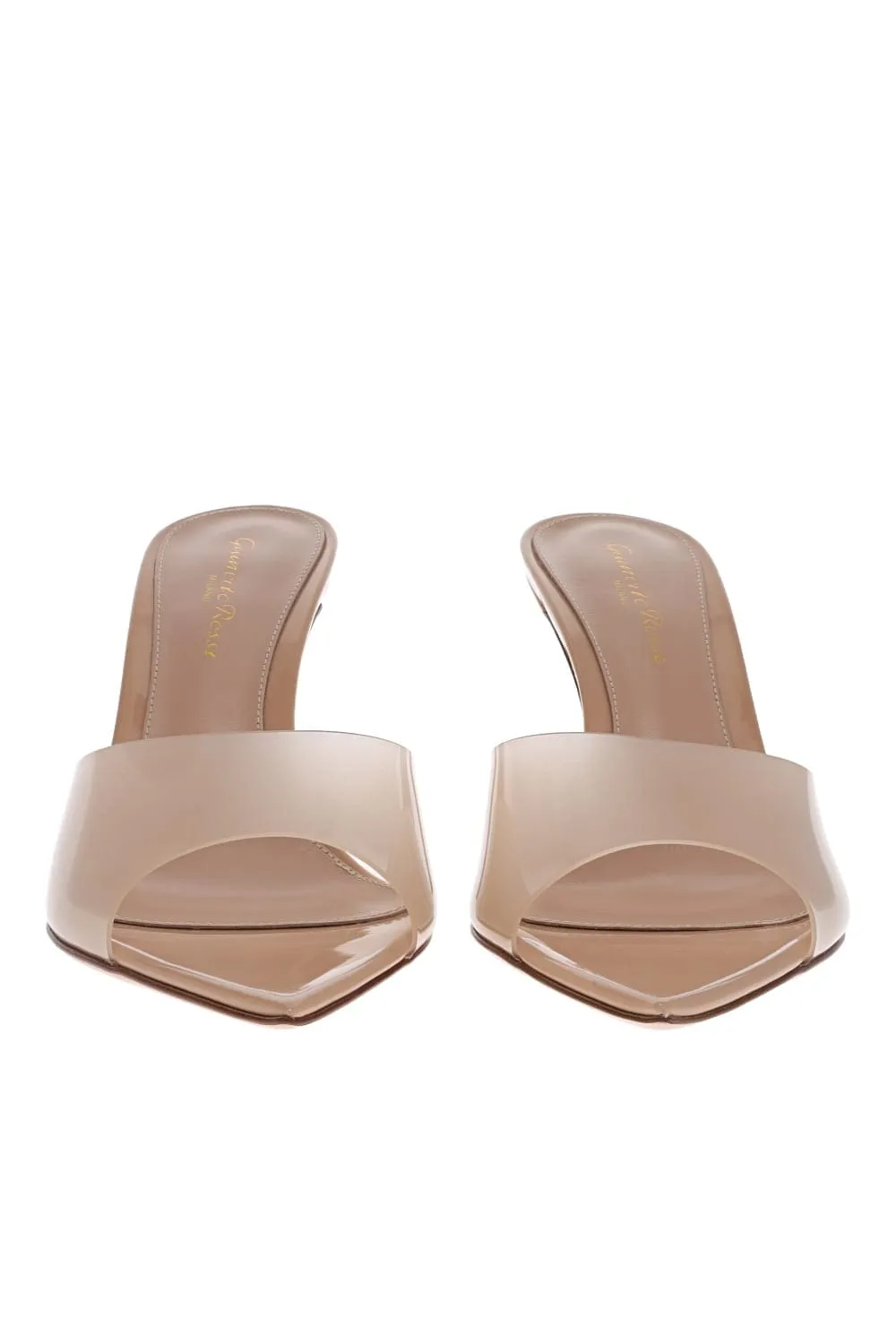 Elle Nude Plexi Stiletto Mules