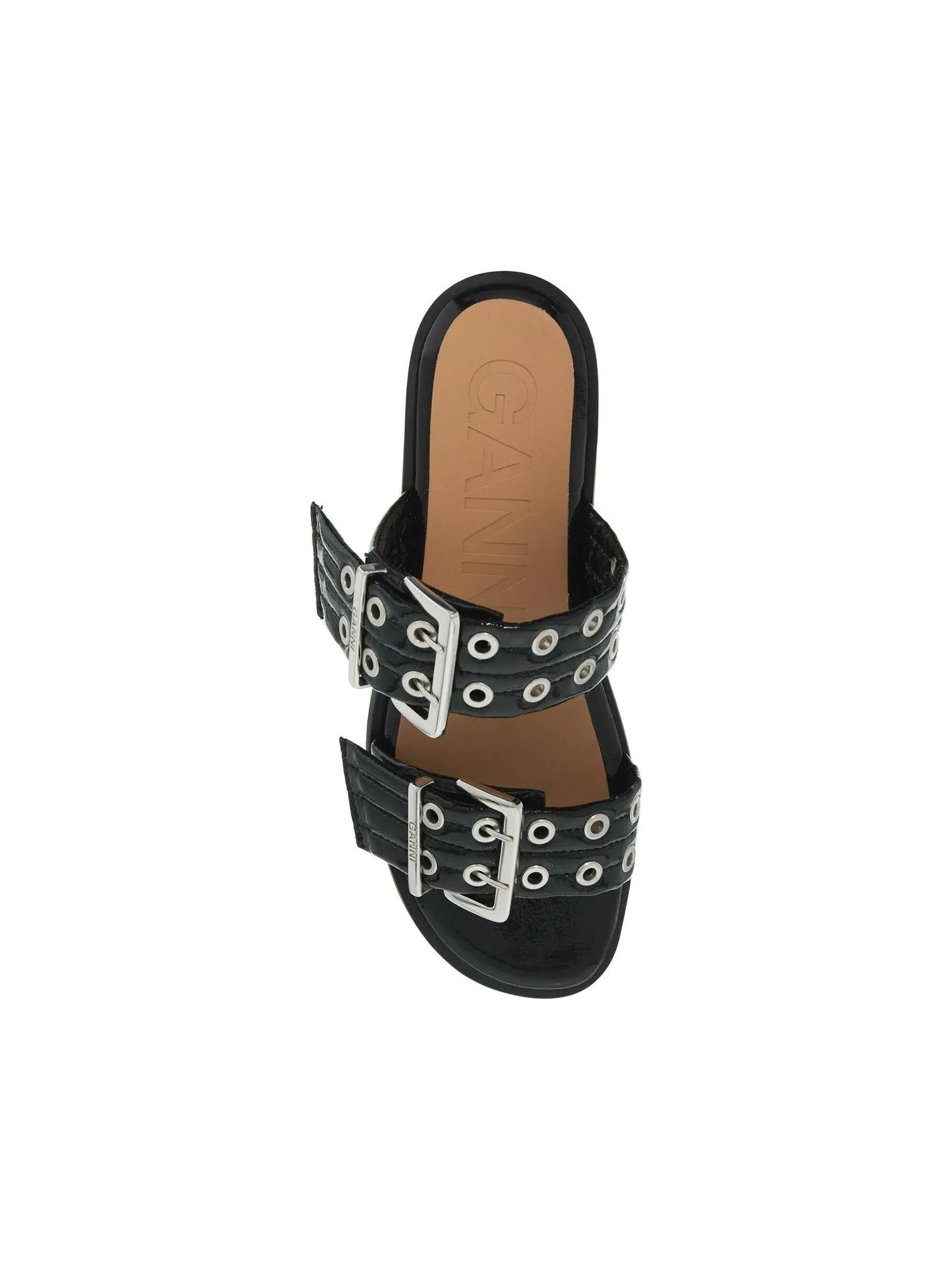 Feminine Buckle Leather Sandals