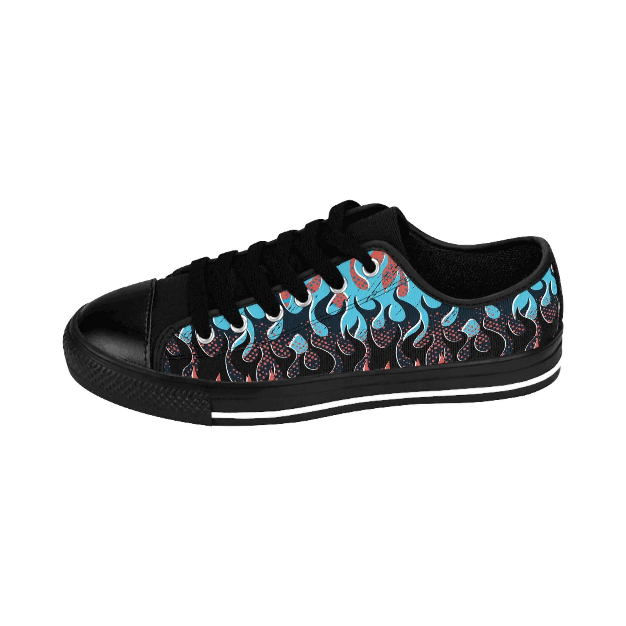 Fire Flames Women's Sneakers