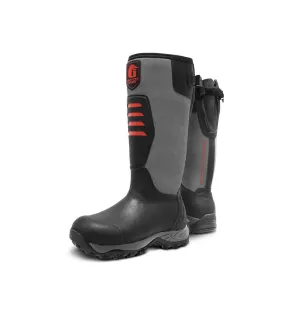 Gator Waders Mens Red Everglade 2.0 Insulated Rubber Boots