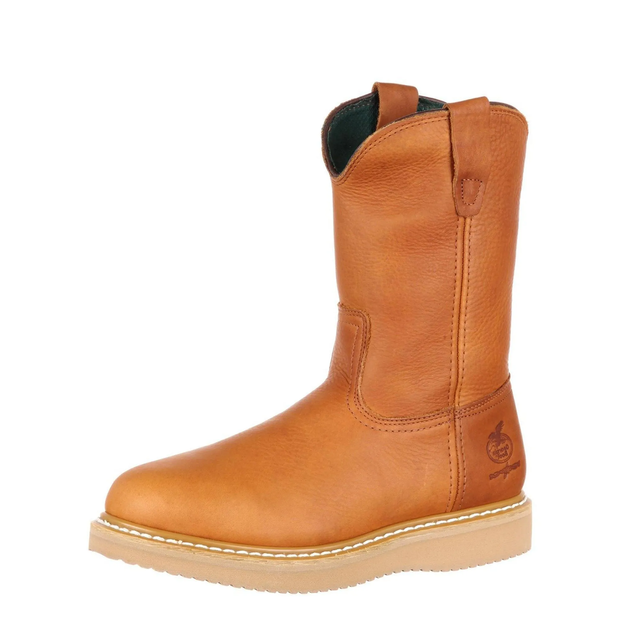 Georgia | Men's Wedge Work Wellington Boot | Barracuda Gold