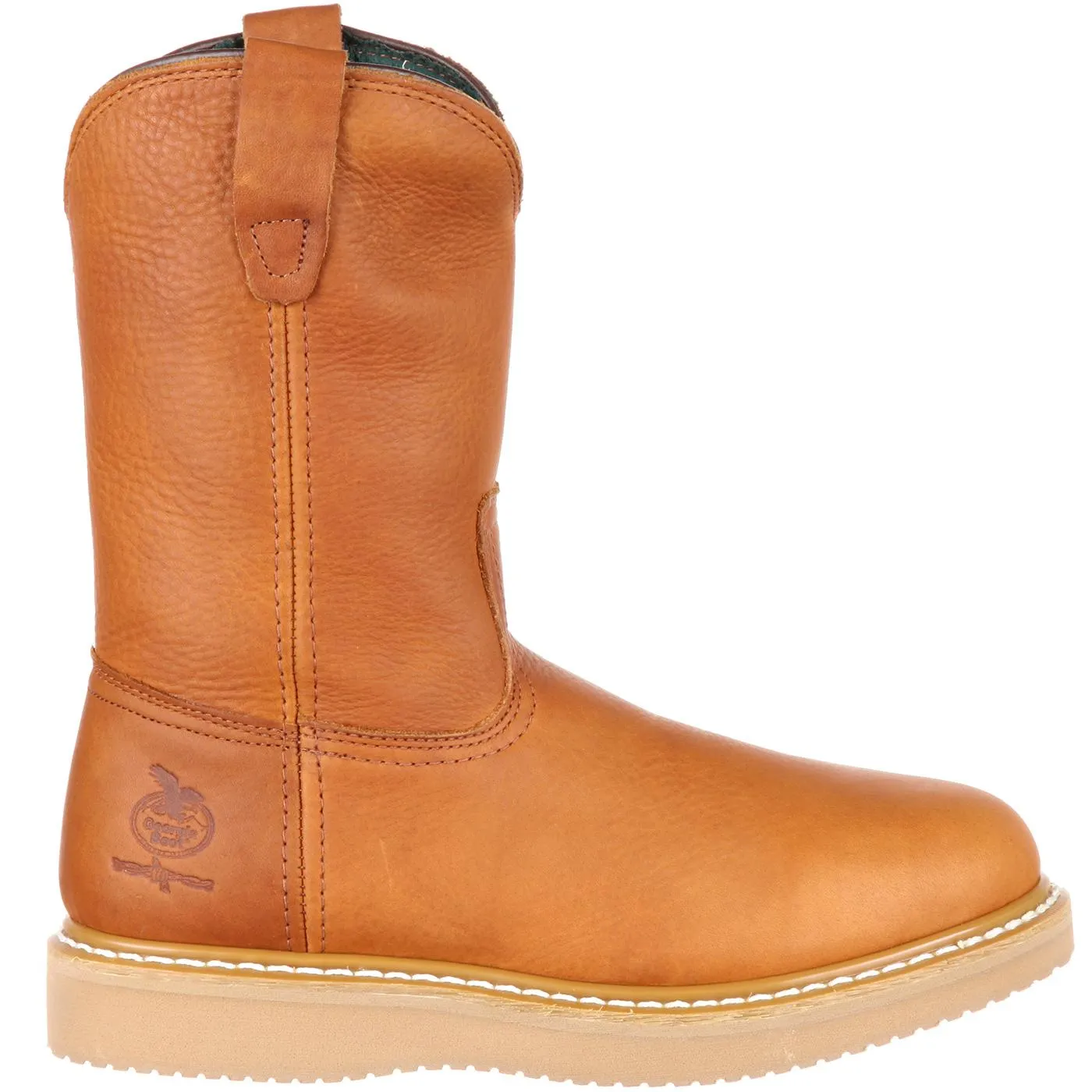 Georgia | Men's Wedge Work Wellington Boot | Barracuda Gold