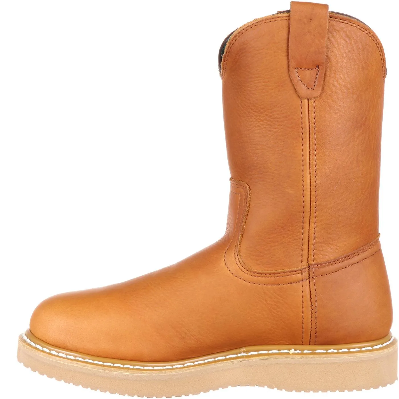 Georgia | Men's Wedge Work Wellington Boot | Barracuda Gold