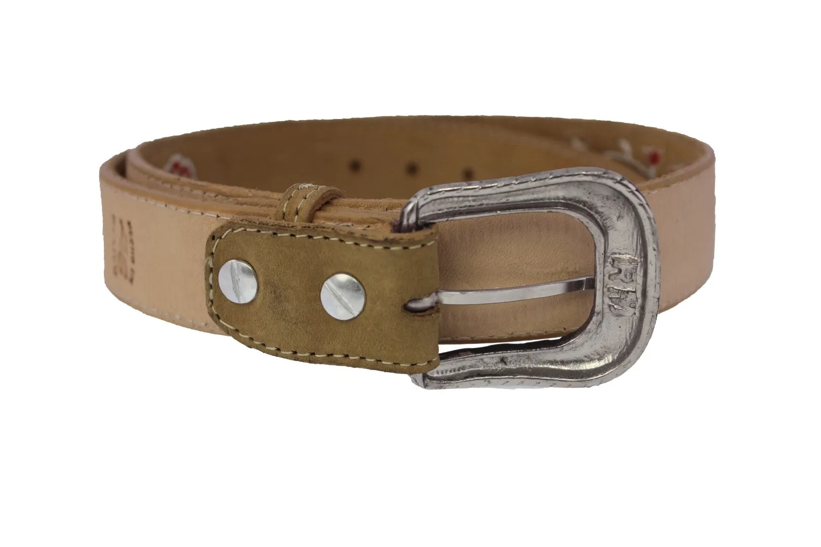 Kids #805 Tan Western Cowboy Belt Leather - Removable Buckle