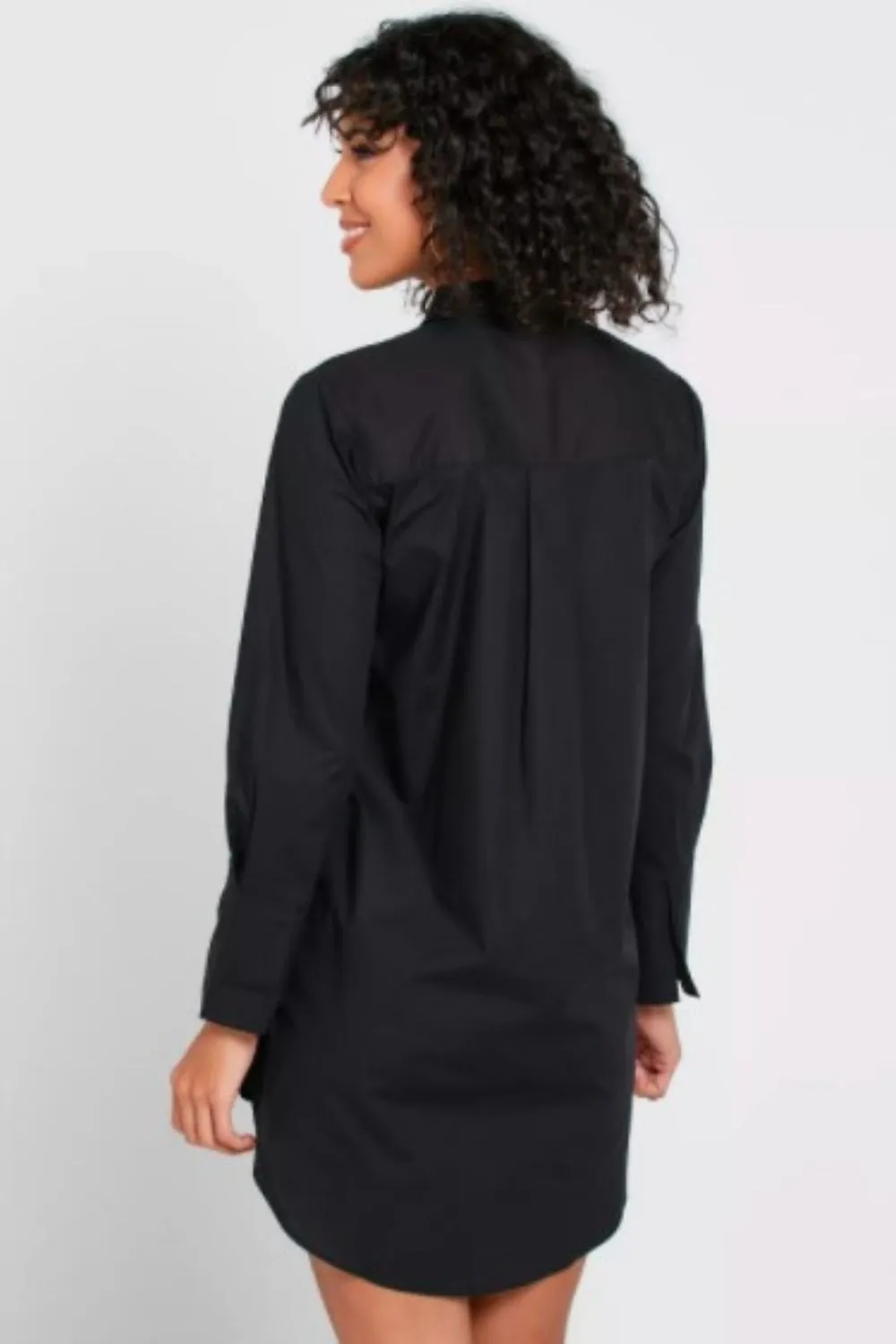 Lil Black Full Sleeve Shirt Dress