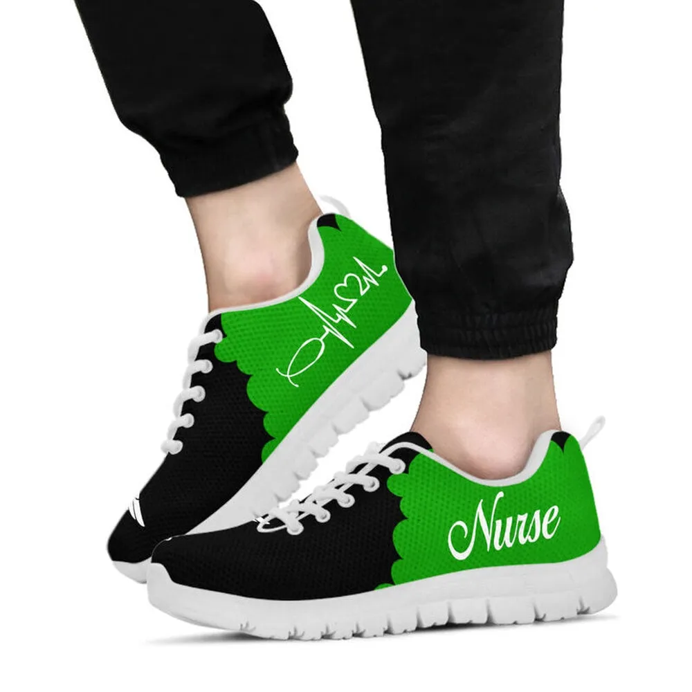 Nurse Sneaker, Nurse Green Sneakers Shoes, Best Shoes For Nurses