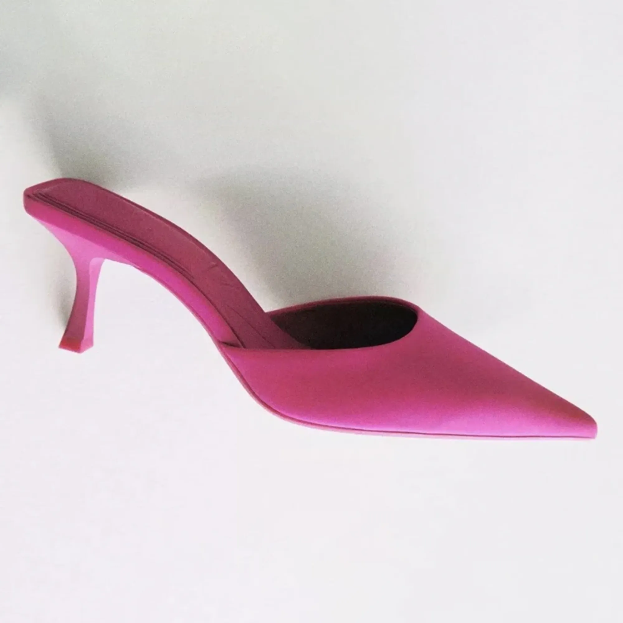 Pre Order:  Pink Slip-On Mule Pointed-Toe Sandals