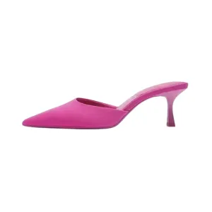 Pre Order:  Pink Slip-On Mule Pointed-Toe Sandals