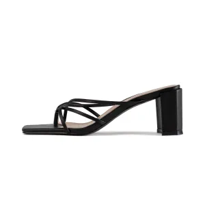 RAID Stephany Block Heeled Mule in Black