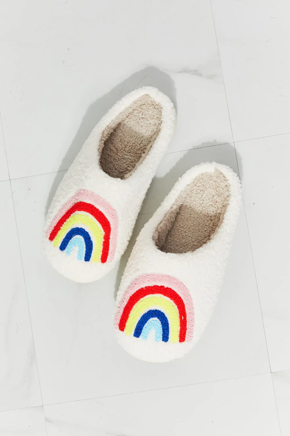 Rainbow Plush Slipper