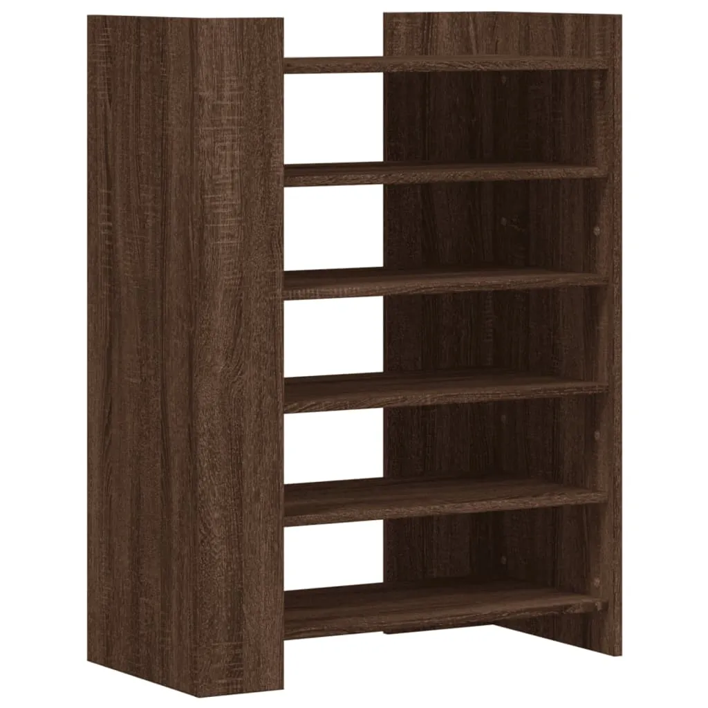 Shoe Cabinet Brown Oak 74.5x37.5x100 cm Engineered Wood