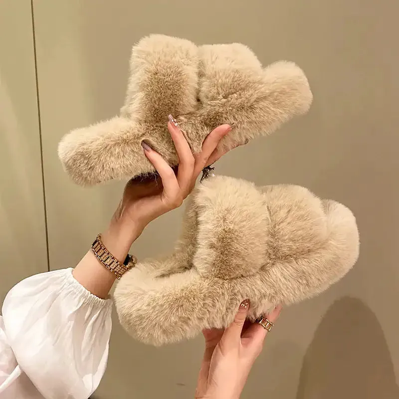 Winter Fluffy Indoors Slippers