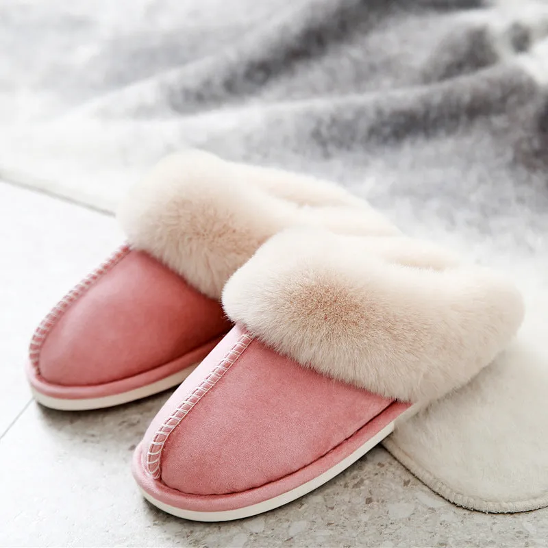 Womens Warm and Plush Clog Slippers