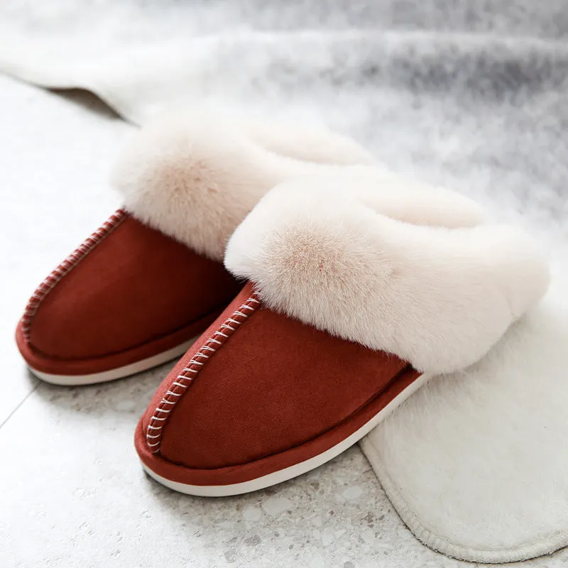 Womens Warm and Plush Clog Slippers